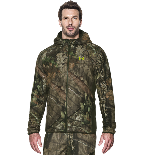 Under armour camo fleece top hoodie